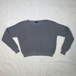 Wild Fable | Gray Cropped Sweater | Small